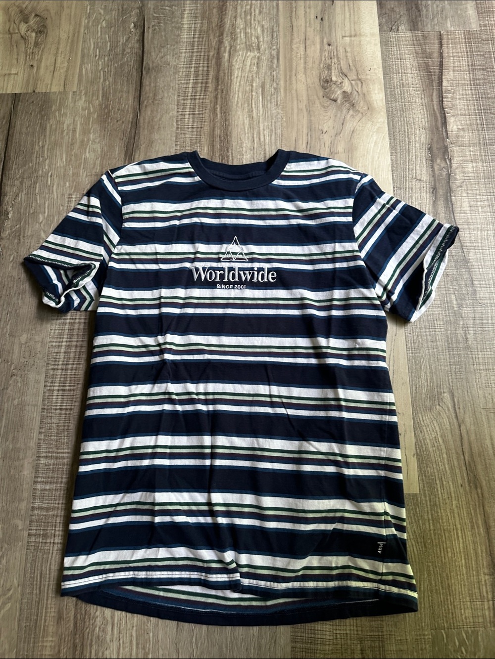 Boy’s Huf Striped Navy & White Kids Tee